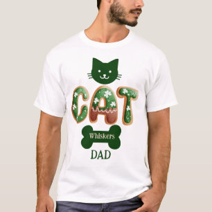 Aangepast Iers St Patricks Day Cat Dad T-shirt