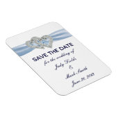 Aangepast ijsblauw hart slaat de magneet van de da (Rechterzijde)