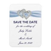 Aangepast ijsblauw hart slaat de magneet van de da (Verticaal)