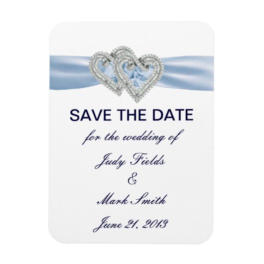 Aangepast ijsblauw hart slaat de magneet van de da (Verticaal)