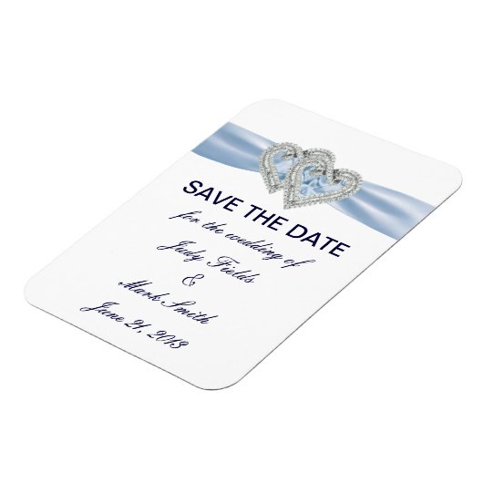 Aangepast ijsblauw hart slaat de magneet van de da (Linkerzijde)