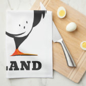 Aangepast IJsland monogram Theedoek (Quarter Fold)