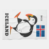 Aangepast IJsland monogram Theedoek (Horizontaal)