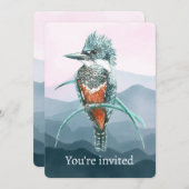 Aangepast Ijsvogel Feest Event Viering Kaart (Voorkant / Achterkant)