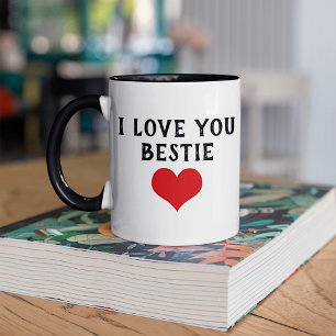 Aangepast Ik hou van je Bestie Tekst Schattige Roo Mok