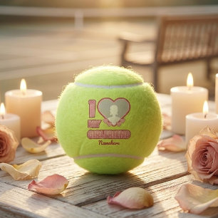 Aangepast Ik Hou Van Mijn Vriendin – Voeg Foto & N Tennisballen