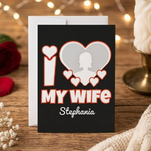 Aangepast Ik Hou Van Mijn Vrouw – Voeg Naam & Foto Save The Date