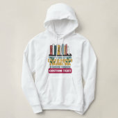 Aangepast Ik lees boeken Ik drink Thee En Weet Din Hoodie (Design voorkant)