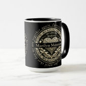 Aangepast in liefdevol geheugen mok (Voorkant rechts)