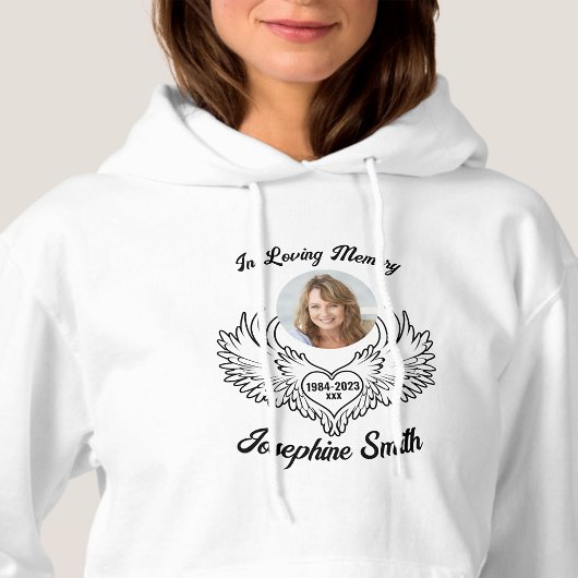 Aangepast in liefdevolle herinnering van Angel Win Hoodie