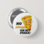 Aangepast ingrediënt Angry Pizza Ronde Button 5,7 Cm (Voorkant /achterkant)