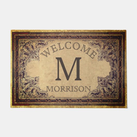 Aangepast  Initiaal Aangepast welkom Deurmat (Voorkant)