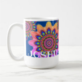 Aangepast initiaal BOHO koffie mok Mandala patroon
