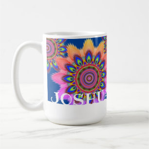 Aangepast initiaal BOHO koffie mok Mandala patroon