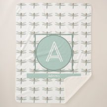 Aangepast Initiaal en naam Dragon Fly Trendy