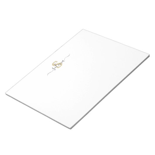 Aangepast Initiaal- en naamakerblok Notitieblok (Schuin)