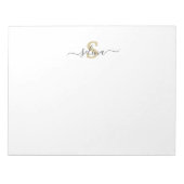 Aangepast Initiaal- en naamakerblok Notitieblok (Voorkant)