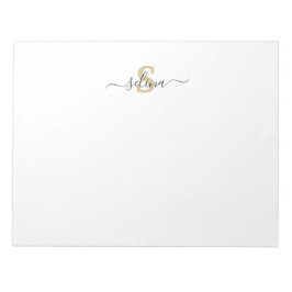 Aangepast Initiaal- en naamakerblok Notitieblok