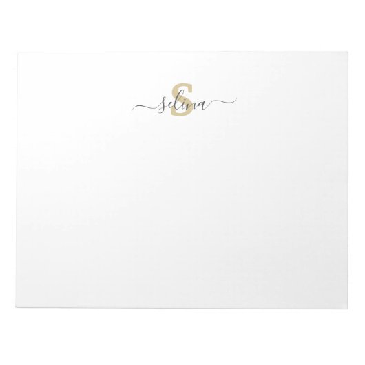 Aangepast Initiaal- en naamakerblok Notitieblok (Voorkant)