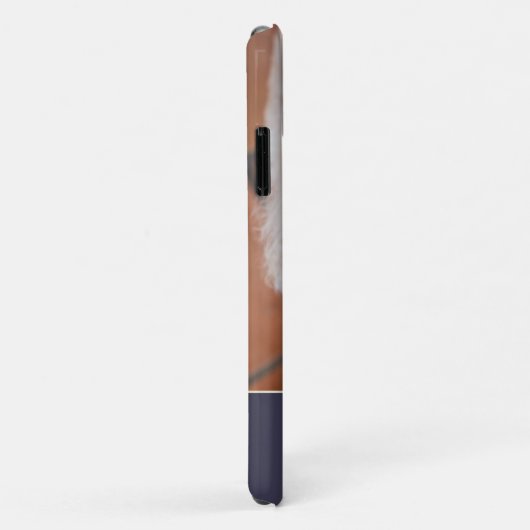 Aangepast Initiaal fotoMonogram Naam Stijlblauw Case-Mate iPhone Case (Achterkant/rechts)