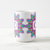 Aangepast initiaal grote koffie mok Mandala patroo (Center)