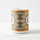 Aangepast initiaal grote koffie mok Mandala patroo (Center)