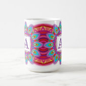 Aangepast initiaal grote koffie mok Mandala patroo (Center)