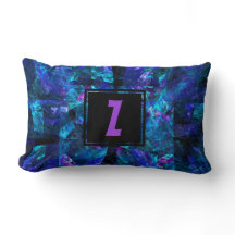 Aangepast Initiaal Letter Monogram vormgeven Blauw