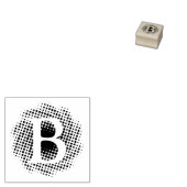 Aangepast initiaal Letter Rubberstempel (Gestempeld)