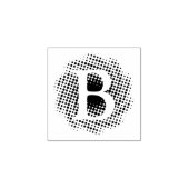 Aangepast initiaal Letter Rubberstempel (Afrduk)