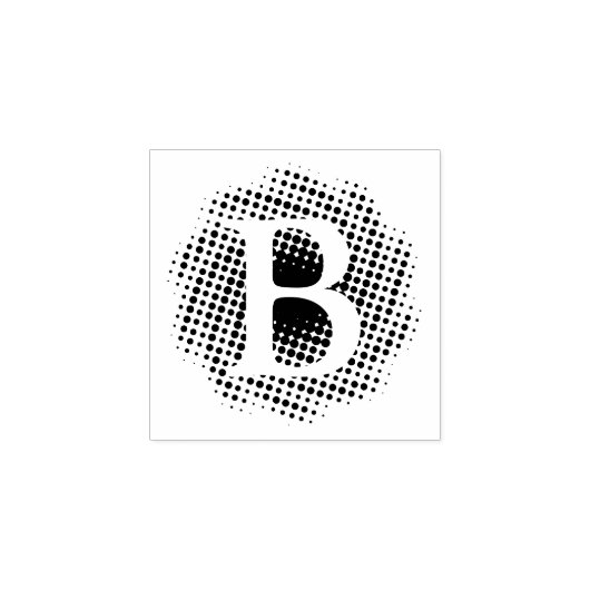 Aangepast initiaal Letter Rubberstempel (Afrduk)