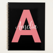 Aangepast Initiaal Modern Print Gepersonaliseerd M Planner (Voorkant)