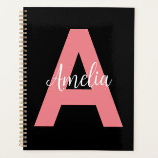 Aangepast Initiaal Modern Print Gepersonaliseerd M Planner