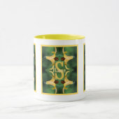Aangepast initiaal monogram naam Wilde Lelie Kunst Mok (Midden)