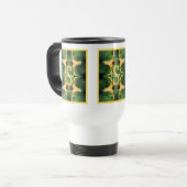Aangepast initiaal monogram naam Wilde Lelie Kunst Reisbeker (Voorkant links)