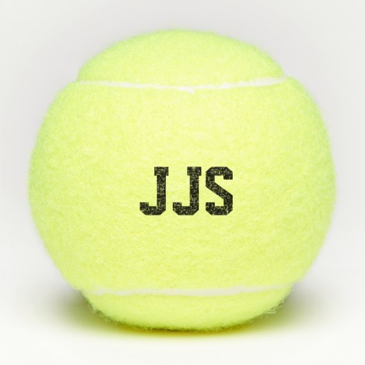 Aangepast Initiaal/Monogram Tennisballen (Voorkant)