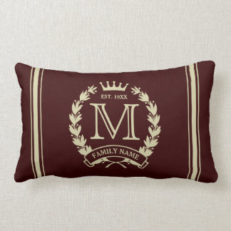 Aangepast Initiaal monogrammen Familie Logo Pillow Kussen