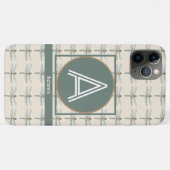 AANGEPAST INITIAAL & NAAM DRAGONFLY PATTERN Case-Mate iPhone CASE (Achterkant (horizontaal))
