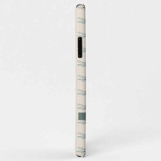 AANGEPAST INITIAAL & NAAM DRAGONFLY PATTERN Case-Mate iPhone CASE (Achterkant/rechts)