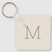Aangepast Initiaal Neutraal Sleutelhanger (Voorkant)