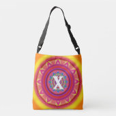 Aangepast initiaal psychedelische Cross Body Tas S (Achterkant)