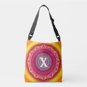 Aangepast initiaal psychedelische Cross Body Tas S (Voorkant)