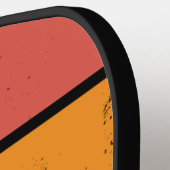 Aangepast Initiaal Retro Black Cat Pickleball Paddle (Links Detail)