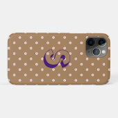 Aangepast Initiaal Schattig Cat Paw Pattern Case-Mate iPhone Case (Achterkant (horizontaal))