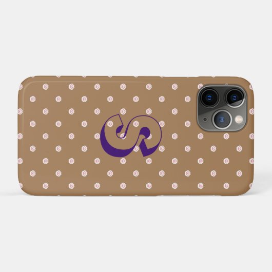 Aangepast Initiaal Schattig Cat Paw Pattern Case-Mate iPhone Case (Achterkant (horizontaal))