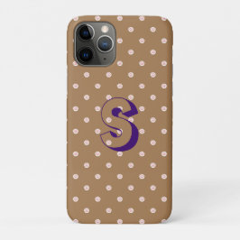 Aangepast Initiaal Schattig Cat Paw Pattern Case-Mate iPhone Case
