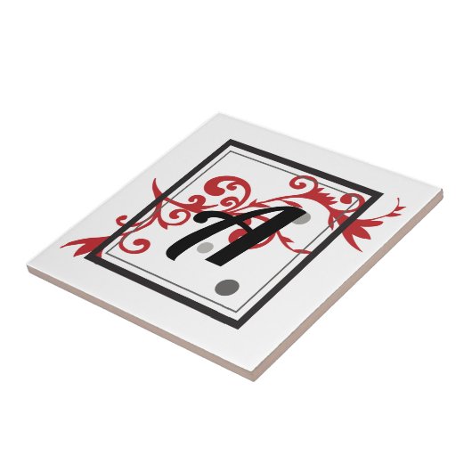 Aangepast Initiaal Tegeltje (Zijkant)