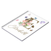 Aangepast Initiaal Vlinder Notitieboek Gift (Linkerzijde)