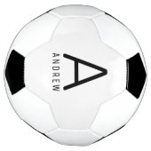 Aangepast Initiaal voor aangepaste naam Voetbal (Gedraaid)