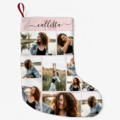 Aangepast Initiaal voor foto-inkollage monogram Kleine Kerstsok (Voorkant)